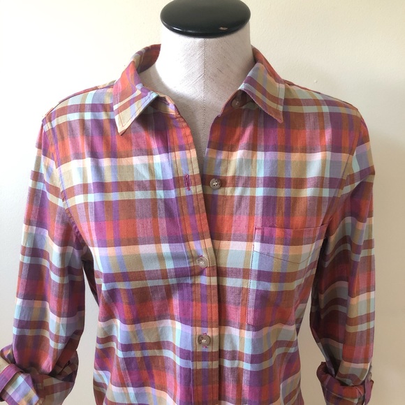 Pendleton multi color plaid button down shirt - Picture 2 of 6